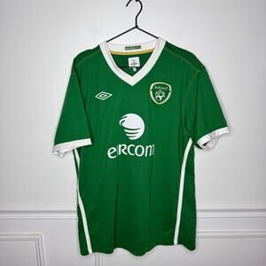 Umbro Ireland Soccer Football Jersey Mens 44 XL Gillespie Waldbronn Home Shirt